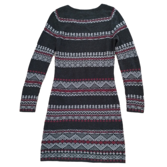 Krimson Klover Black and Red Long Sleeve Dress - Picture 6 of 11